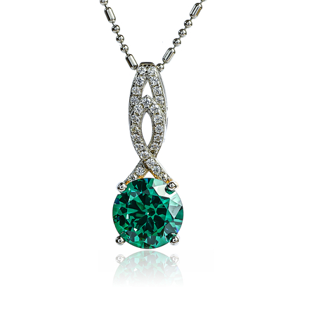 Silver Brilliant Cut Alexandrite Set Earrings Pendant