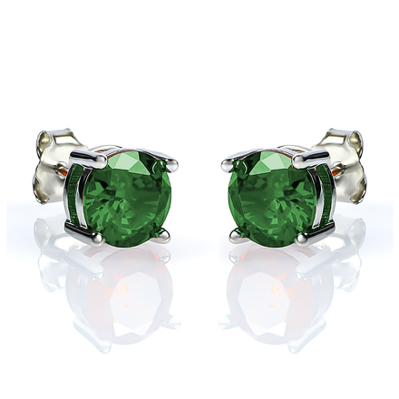 Emerald Stud Earrings