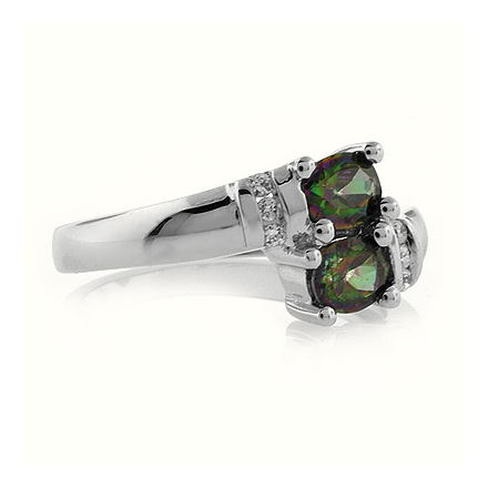 Mystic Topaz Silver Ring Great Price