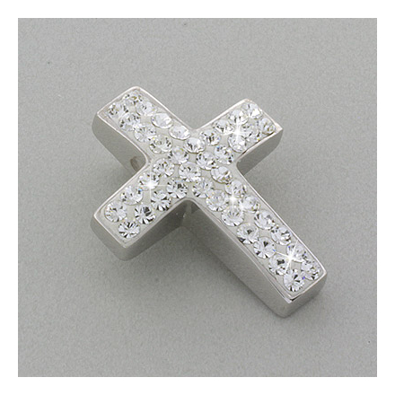 Swarovski Crystal Silver Cross Pendant