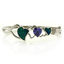 Australian Opal with Tanzanite Bracelet