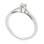 0.12 ct tw Diamond Engagement Ring Setting in 18K White Gold