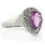 Alexandrite Sterling Silver Ring Pinkish Color Change
