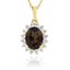Authentic Smoked Topaz Sterling Silver Pendant