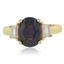Oval Cut Mystic Topaz Silver Gold Plated Ring
