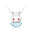 Beautiful Blue Bunny Necklace