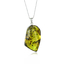 Silver Pendant With Genuine Amber
