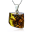 Genuine Honey Amber Silver Pendant From Mexico 25 mm x 20 mm