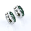 Alexandrite Silver Hoops