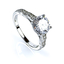 8 mm Bridal  Engagement Silver Ring