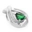 Silver Emerald Pendant